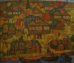***Золотой закат - холст, масло, 70х80. Цена договорная
