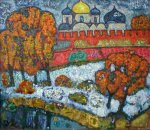 ***Софийский собор в Великом Новгороде - холст, масло, 60х70. Цена договорная