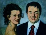 Дмитрий и Марина - ПОДАРЕНА на свадьбу Журавлевой Марины и Райкова Дмитрия, холст, масло, 2010, 110х70