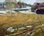 ***Тает снег - холст, масло, 60х70. Цена договорная