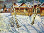 Март. Утро - 1991, 70х90, холст, масло, цена договорная.<br />